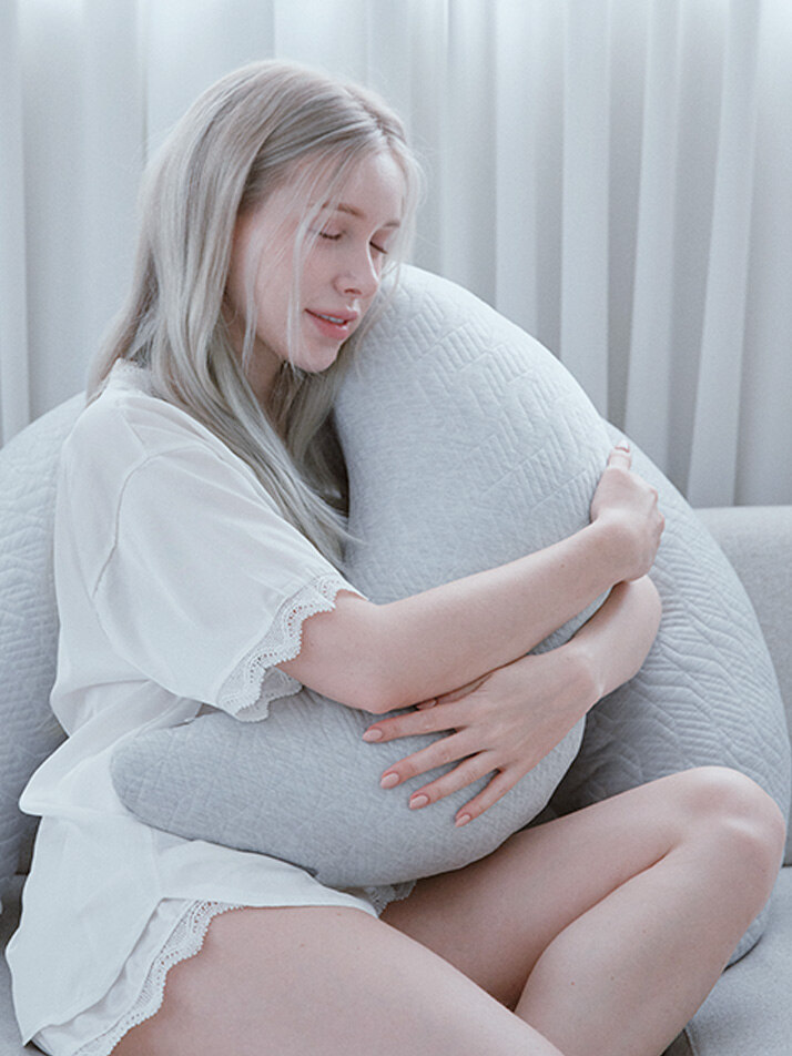 [달스답] 주피터 그레이 휴비스 듀라론쿨 냉감 루나 필로우