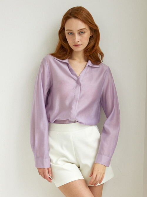 deschamps silky shirt (valensole lavender)