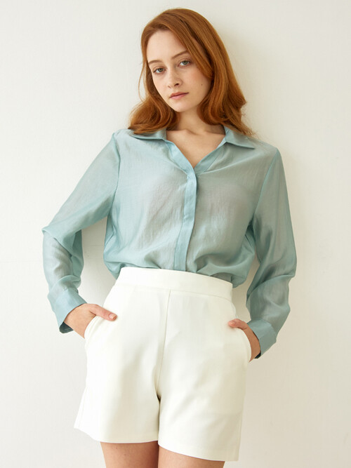 deschamps silky shirt (amalfi mint)