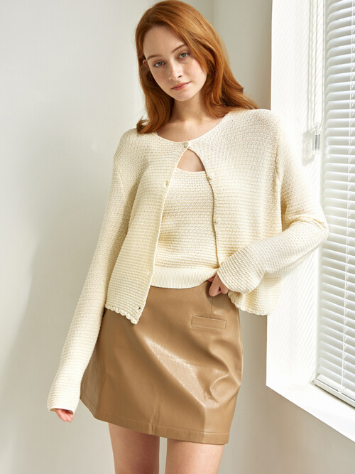 sylvaine two-piece top (marigold ivory)