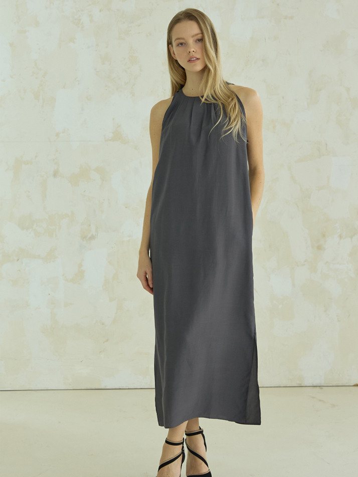 august dress (astro charcoal)