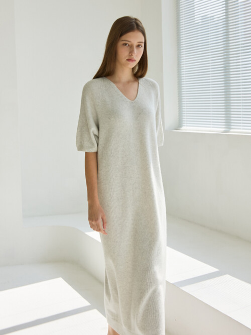 tillman cashmere blended dress (fog)