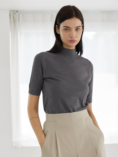 pino cashmere bleneded half turtle (astro charcoal)
