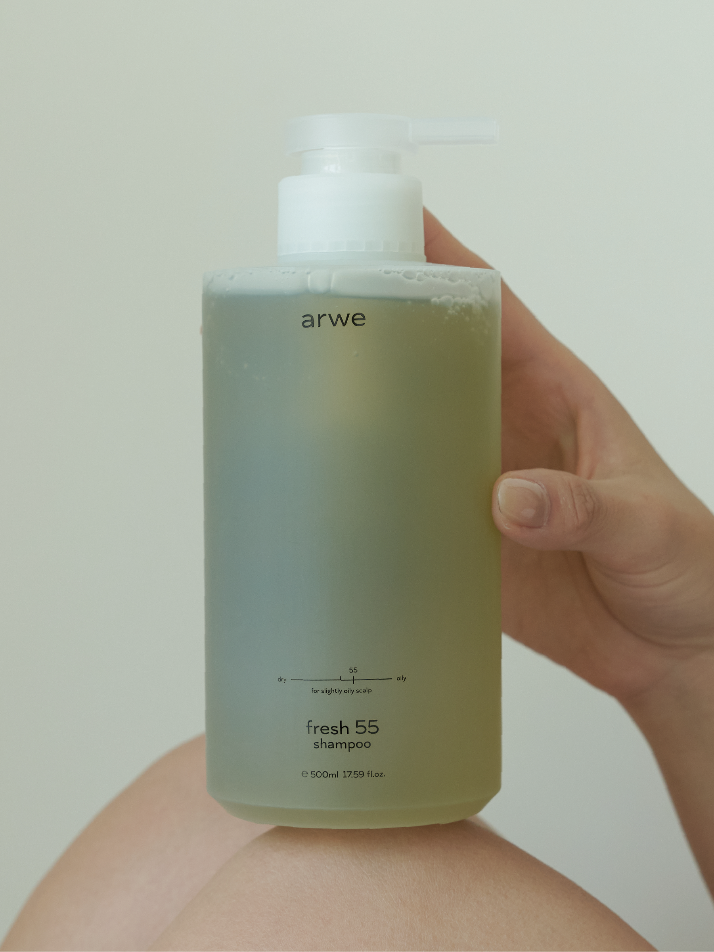 프레시 55 약지성 샴푸 500ml