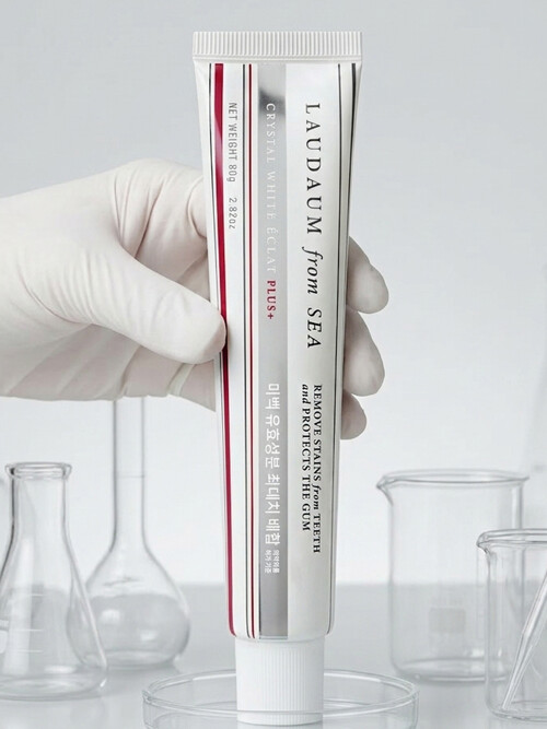 [치약형 강력 미백제] 닦아쓰는 특허 미백제