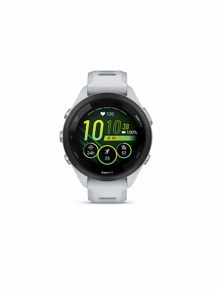 가민 포러너 265S 뮤직 GPS 스마트워치 화이트스톤