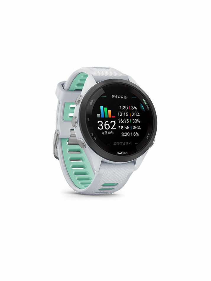 가민 포러너 265S 뮤직 GPS 스마트워치 화이트스톤