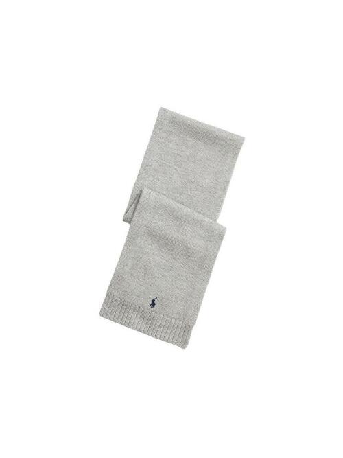 [랄프로렌] 23FW 키즈 포니 울 머플러 그레이멜란지 879737 005