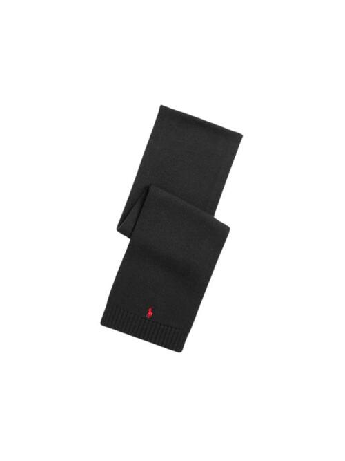 [랄프로렌] 23FW 키즈 포니 로고 울 머플러 블랙 879737 002