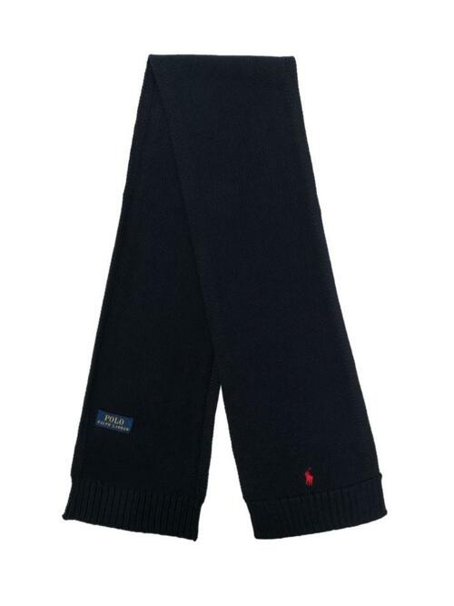 [랄프로렌] 23FW 키즈 포니 로고 머플러 다크네이비 879741 001