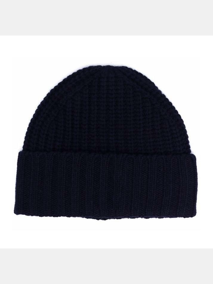 [랄프로렌] 23FW 베어 자수 골지 비니 블루 449853941 001