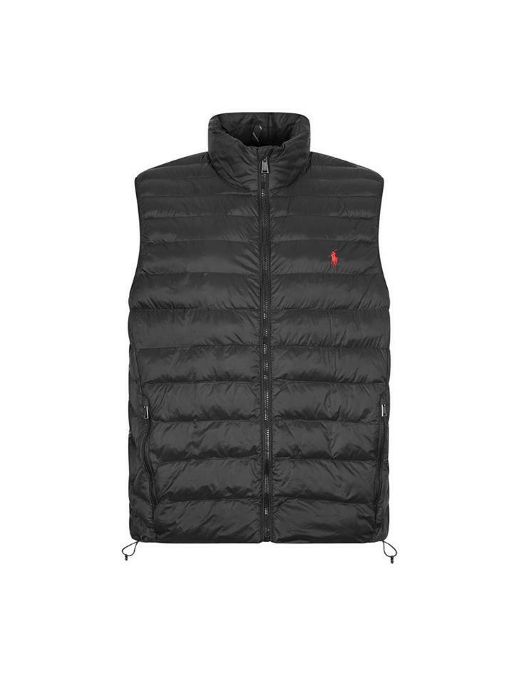 [랄프로렌] 23FW 레드 포니 패딩 조끼 블랙 710810898 012