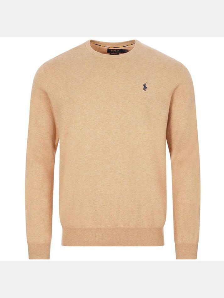 [랄프로렌] 23FW 포니 자수 니트 카멜멜란지 710744679 021