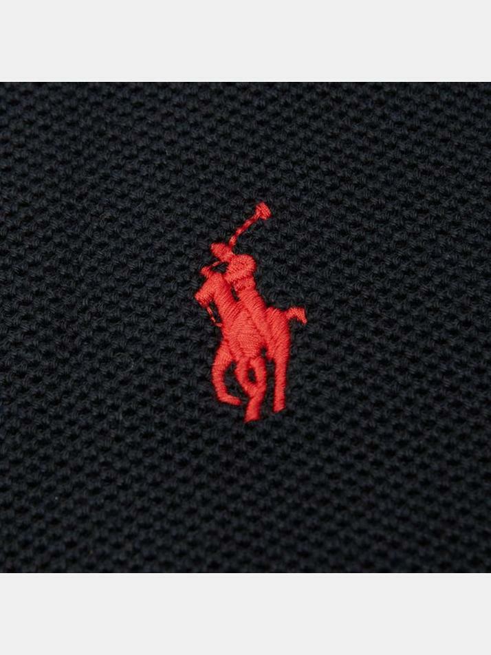 [랄프로렌] 23FW 포니 자수 와플 니트 맨투맨 710680593 001