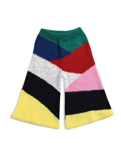[보보쇼즈] 21FW 키즈 블록 니트 퀼로트 팬츠 멀티 221AC131 475