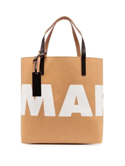 [마르니] 22FW 로고 프린트 토트백 SHMPQ10A11 P4908 ZO238