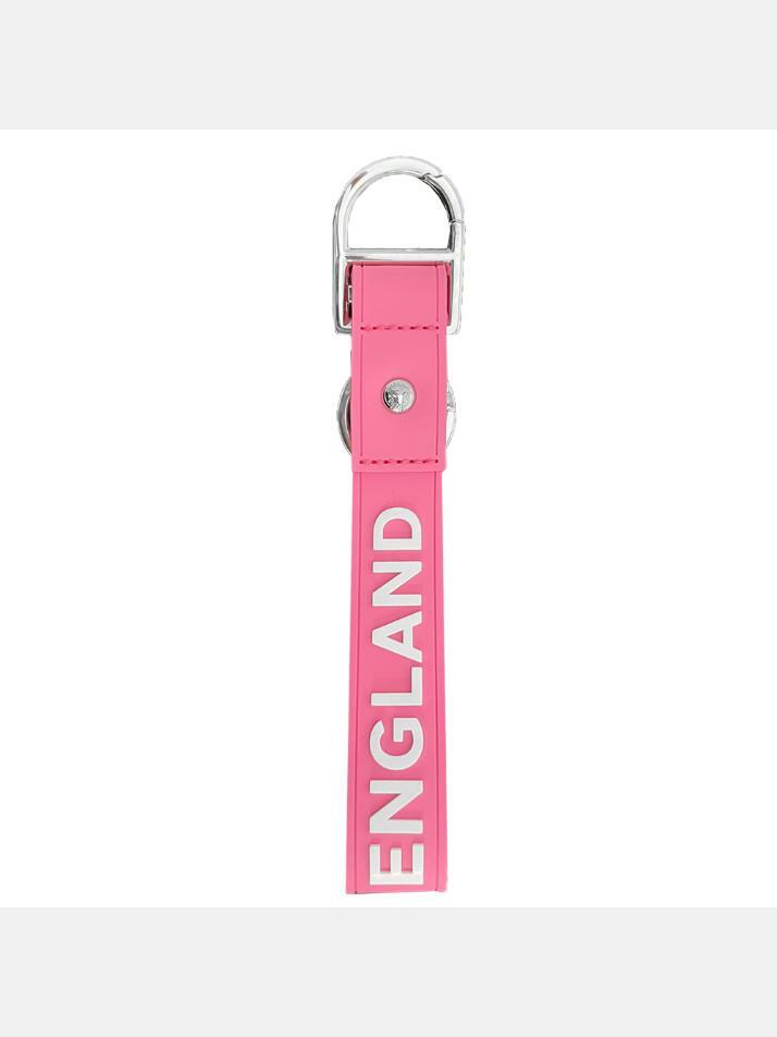 [버버리] 23FW 로고 만조니 루버 키링 버블검 핑크 8071076