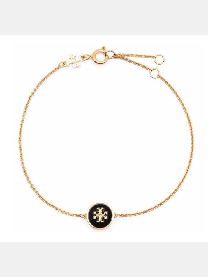 [토리버치] 24FW 키라 에나멜 체인 브레이슬릿 블랙 90284 720