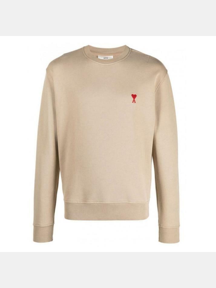 [아미] 12주년 하트 스몰 로고 자수 맨투맨 A21HJ007 730 250