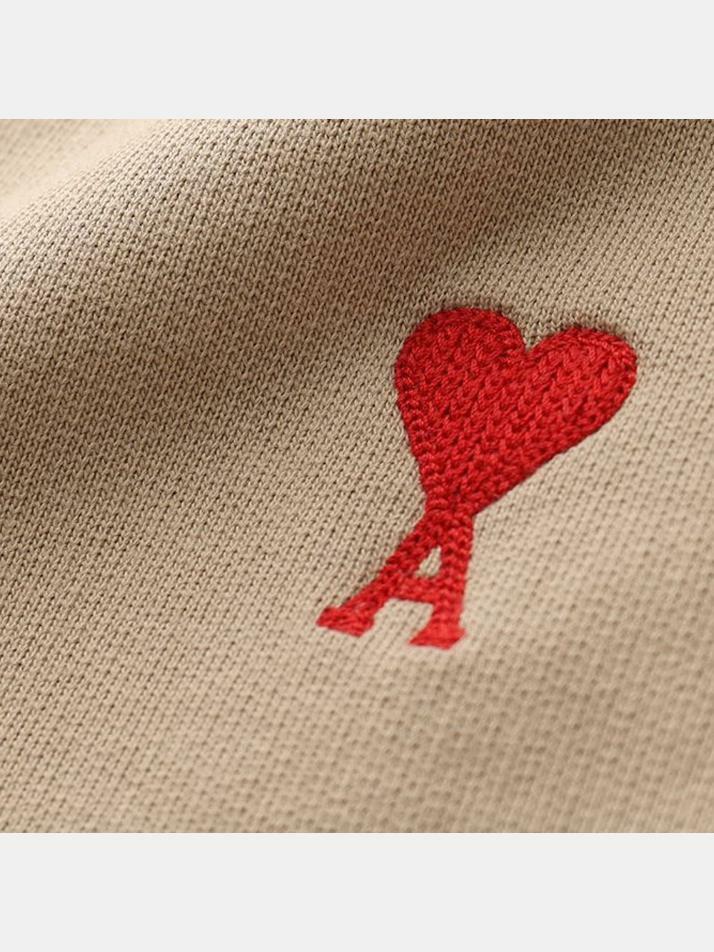 [아미] 12주년 하트 스몰 로고 자수 맨투맨 A21HJ007 730 250