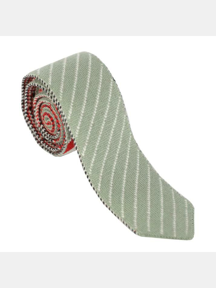 [톰브라운] 24SS 초크 스트라이프 니트넥타이 MNL049K Y1014 350