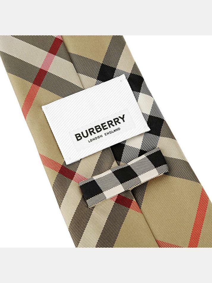 [버버리] 24SS 빈티지체크 실크 넥타이 아카이브베이지 8011693
