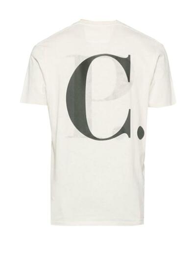 [CP 컴퍼니] 24SS 백로고 프린팅 티셔츠 16CMTS141A 006586W 103