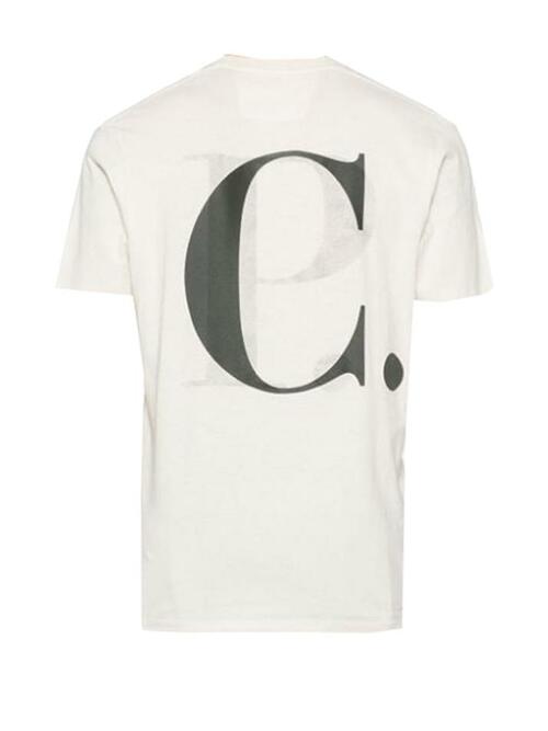 [CP 컴퍼니] 24SS 백로고 프린팅 티셔츠 16CMTS141A 006586W 103