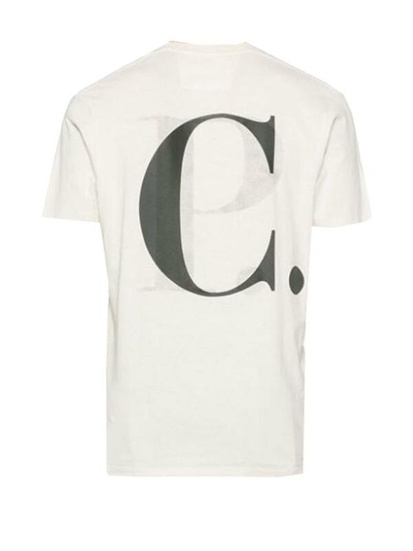 [CP 컴퍼니] 24SS 백로고 프린팅 티셔츠 16CMTS141A 006586W 103