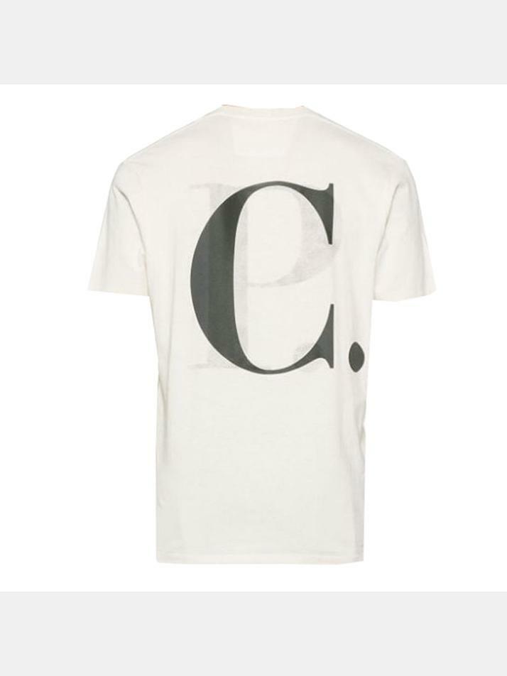 [CP 컴퍼니] 24SS 백로고 프린팅 티셔츠 16CMTS141A 006586W 103