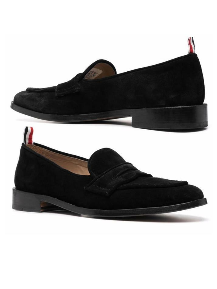 [톰브라운] 24SS 바시티 페니 스웨이드 로퍼 MFL087A 03050 001