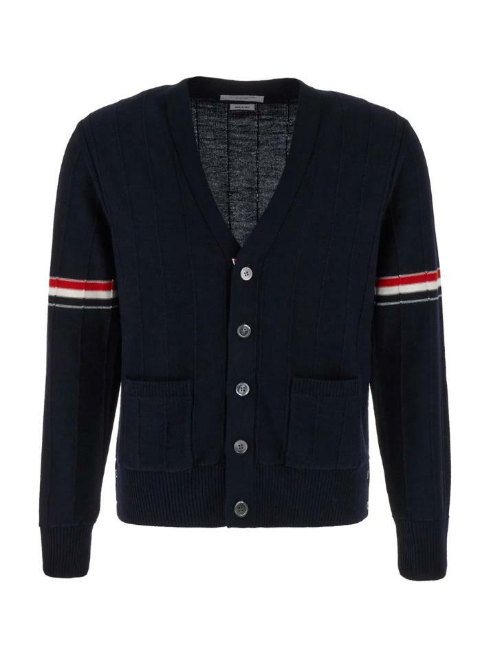 [톰브라운] 24SS 릴렉스핏 브이넥 가디건 MKC519A Y1002 415