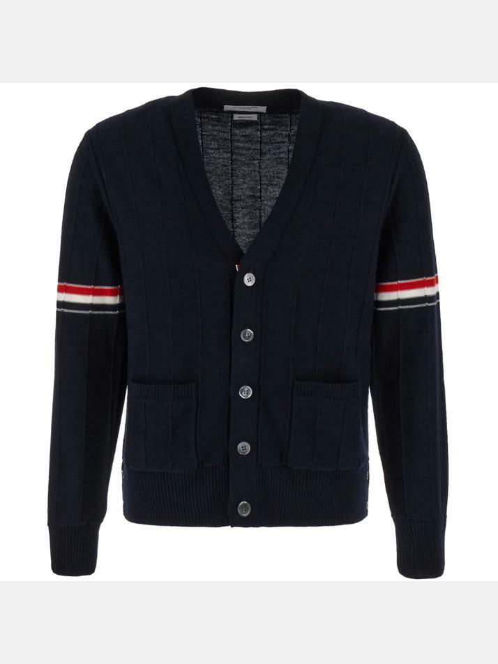 [톰브라운] 24SS 릴렉스핏 브이넥 가디건 MKC519A Y1002 415