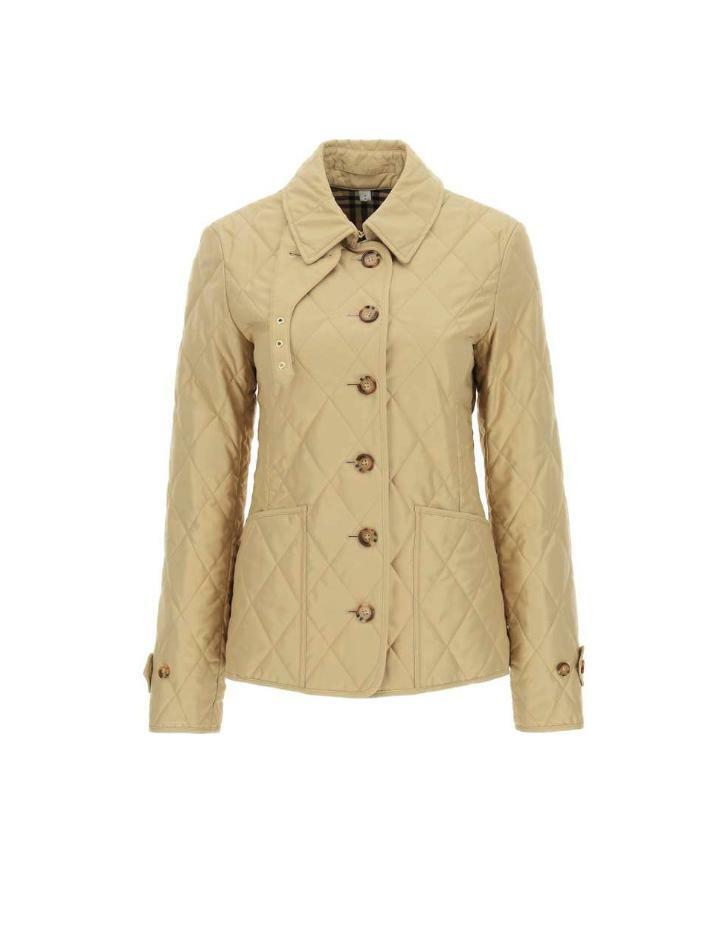 [버버리] 23SS 페르넬리 다이아몬드 퀼팅 자켓 베이지 8023321
