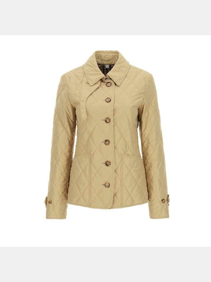 [버버리] 23SS 페르넬리 다이아몬드 퀼팅 자켓 베이지 8023321