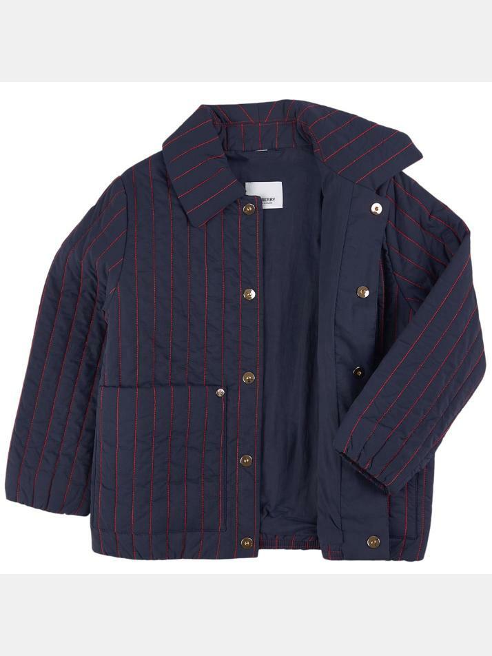 [버버리] 22FW 키즈 여성 로고패치 자켓 미드나잇 8053728