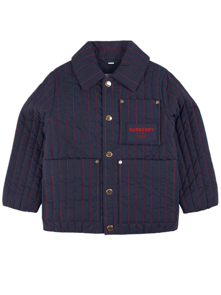 [버버리] 22FW 키즈 여성 로고패치 자켓 미드나잇 8053728