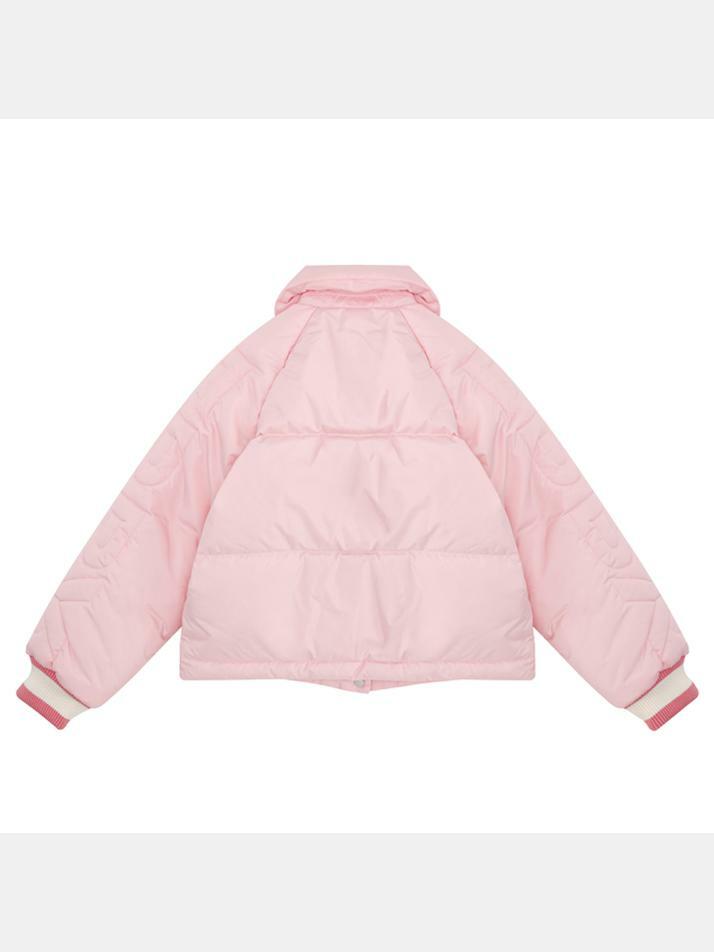 [버버리] 23FW 키즈 여성 로고 퀄팅 패딩 라이트핑크 8069477