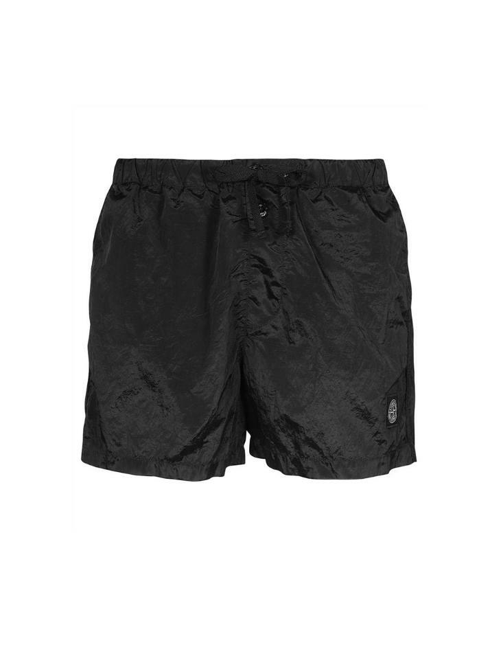 [스톤 아일랜드] 23SS 로고 스윔 숏팬츠 블랙 1015B0643 A0029