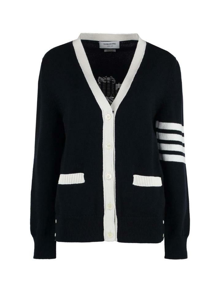 [톰브라운] 23FW 사선 완장 가디건 네이비 FKC486A Y3017 415