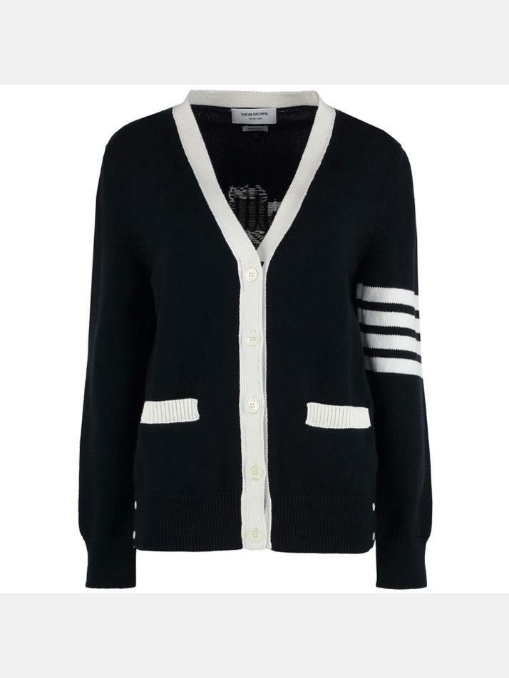 [톰브라운] 23FW 사선 완장 가디건 네이비 FKC486A Y3017 415