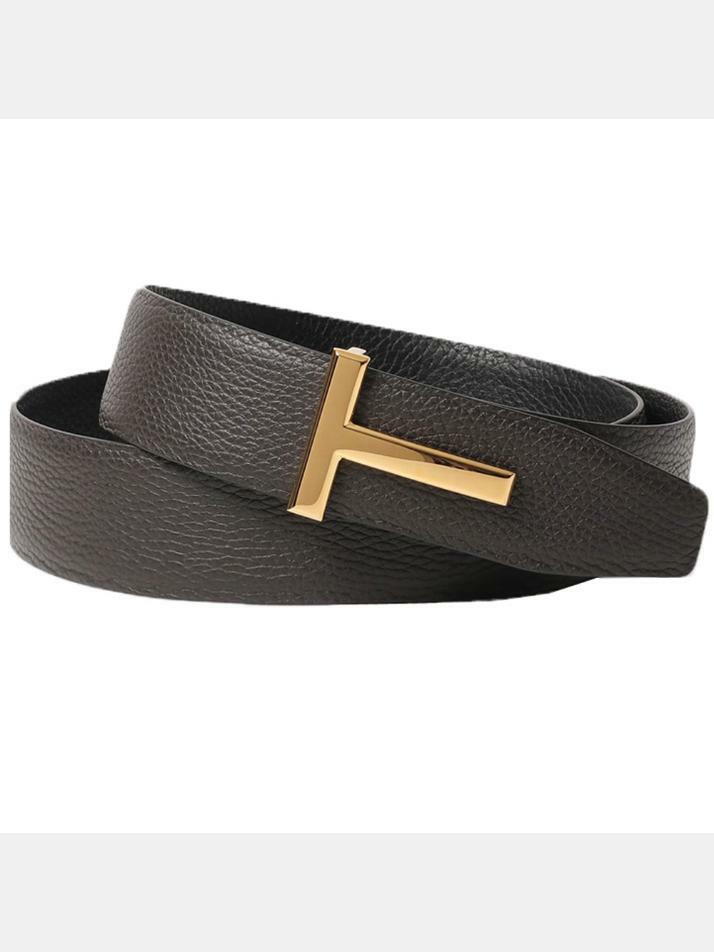 [톰포드] 24SS 금장 T 로고 버클 양면벨트 TB178T LCL050 C7906