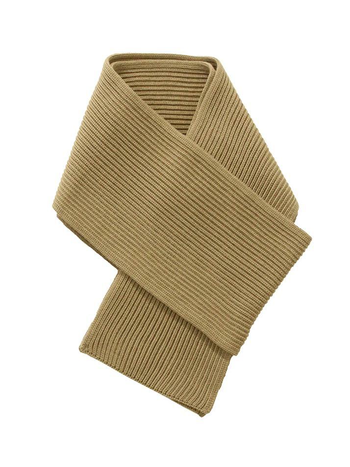 [안데르센 안데르센] 23SS 골지 울 머플러 카멜 WIDE SCARF CAMEL