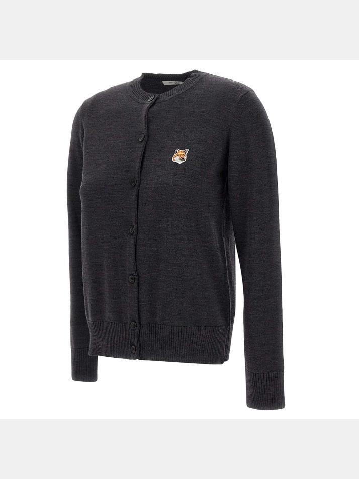 [메종 키츠네] 24SS 폭스 헤드 패치 가디건 HW00521KT1036 H190