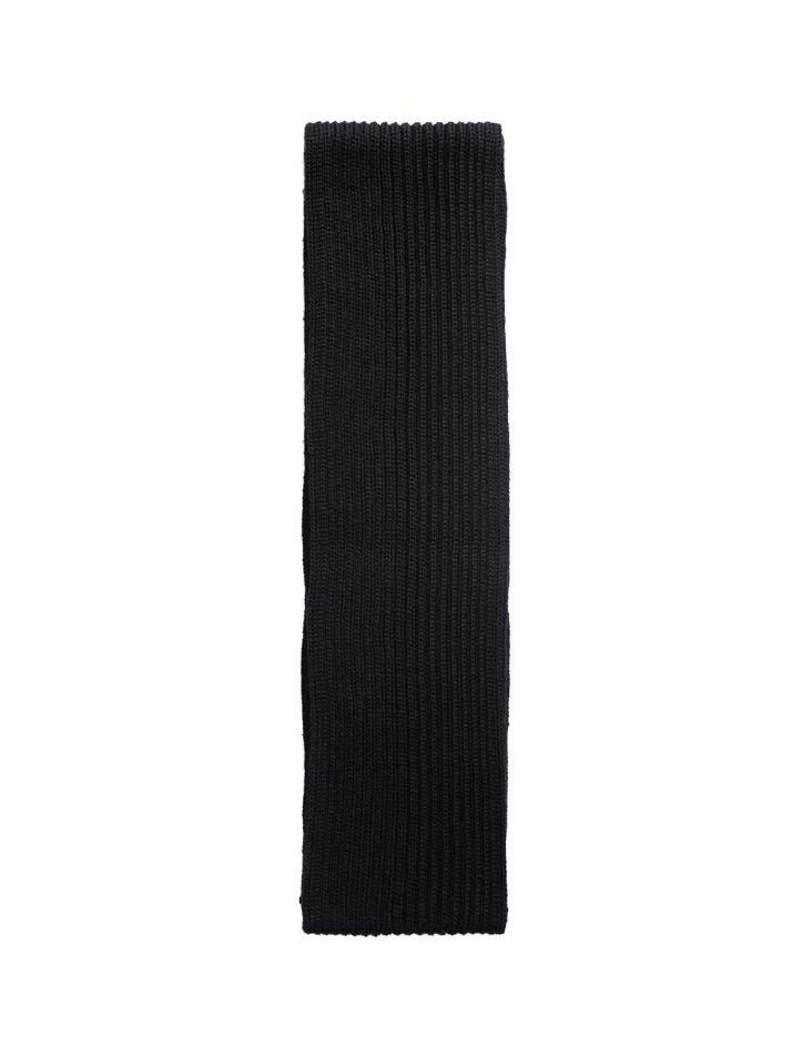 [안데르센 안데르센] 23FW 골지 울 숏 머플러 블랙 SHORT SCARF BLACK