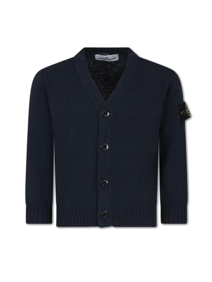 [스톤 아일랜드] 24SS 키즈 여성 와펜 버튼 가디건 8016511B0 V0020