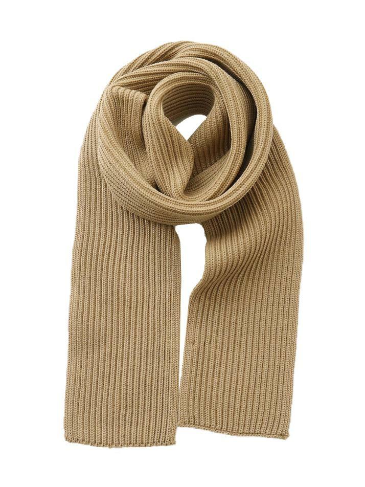 [안데르센 안데르센] 23FW 골지 울 숏 머플러 카멜 SHORT SCARF CAMEL