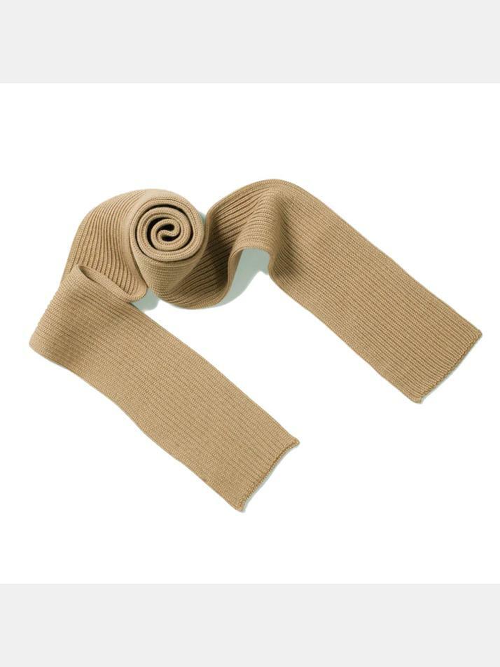 [안데르센 안데르센] 23FW 골지 울 숏 머플러 카멜 SHORT SCARF CAMEL