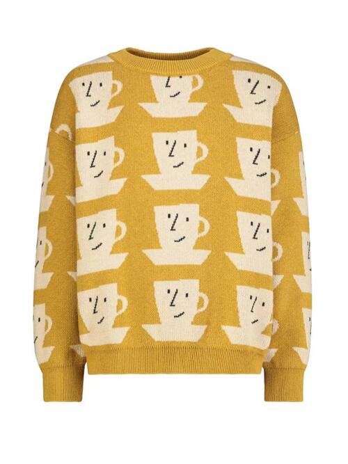 [보보쇼즈] 21FW 키즈 컵 오브 티 올 오버 니트 221AC055 212