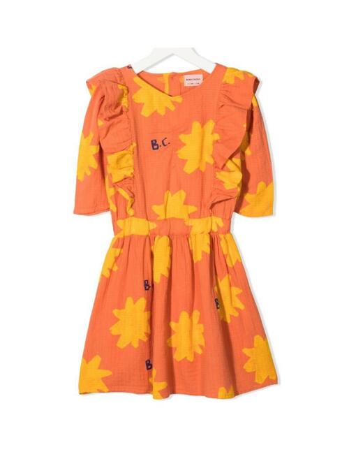 [보보쇼즈] 21SS 키즈 스파클 프릴 원피스 오렌지 121AC103 204